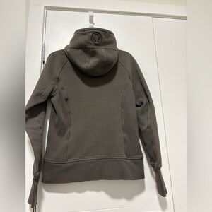 Lululemon Hooded Scuba Jacket in Dark Olive